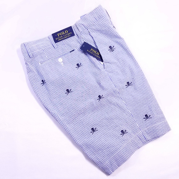 Polo Ralph Lauren Other - POLO RALPH LAUREN SHORTS SKULL SEERSUCKER STRIPED